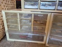 Hardware Organizers, Basket, & Contents