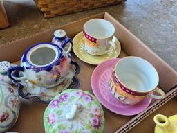 Assortment of Tea Cups & Pitchers