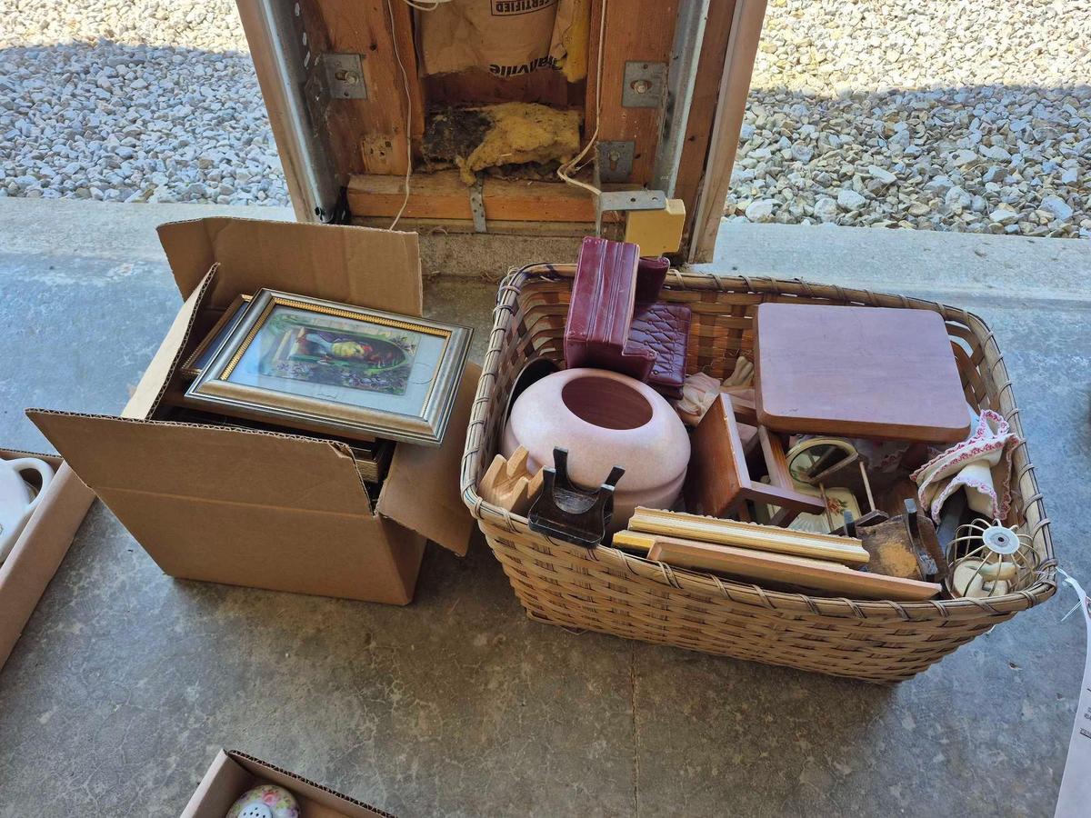 Assortment of Small Decor, Doll Furniture, & Frames
