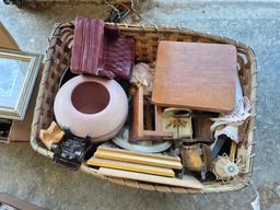 Assortment of Small Decor, Doll Furniture, & Frames