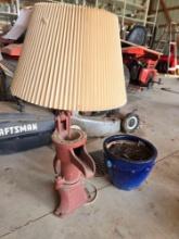 Planter, pitcher pump lamps