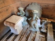 Bird baths, pedestal
