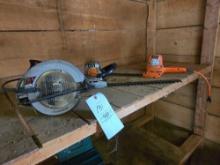 Circular saw, trimmers