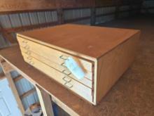 Oak Blueprint cabinet
