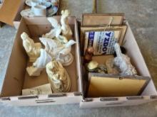 Assortment of Figurines, Small Frames, & Decor