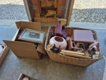 Assortment of Small Decor, Doll Furniture, & Frames