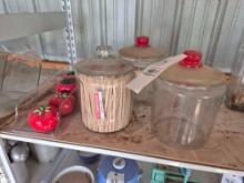 Glass Canisters & Fruit Shakers/Sugar Dishes
