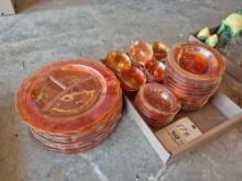 Carnival Glass Serving Set