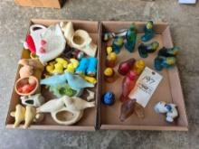 Assortment of Small Bird Figurines, Shakers, & Decor