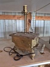 Stern Industries Metal Stove Themed Table Lamp