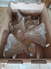 Assortment of Cut Gas Glassware