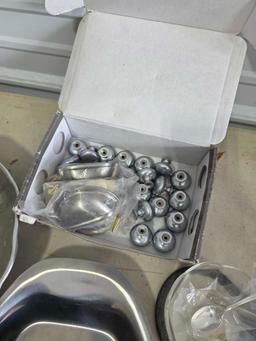 MCM Metalware Knobs, Flatware, Silverplate