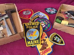 Zippo Lighters, Police Patches, Razors, Etc