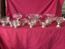 Sterling Silver Base Glassware Some Are Weighted