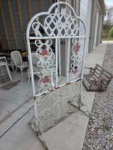 Wrought Metal Flower Arbor