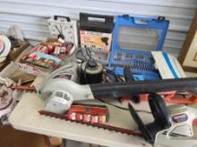 Tools Drill Bits, Timer, Hedge Trimmers