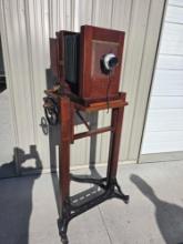 Early Kodak 10a Century Studio Camera on Stand Sliding Carriage For 7a Or 9a