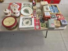 Christmas Decor Items, Spode, Mickey Mouse, Santa, Snowman, Etc