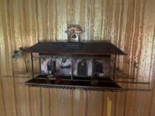 1970s Curtis Jere metal wall art train station