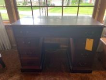 Wooden desk with chair
