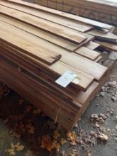 159 pieces of mostly 8 ft long Cherry planed wood (Approximately 670 board feet)