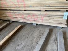 98 pieces of 9ft long Hickory planed wood (Approximately 535 board feet)