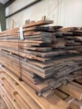 168 pieces of 8 and 9ft long Cherry planed wood.