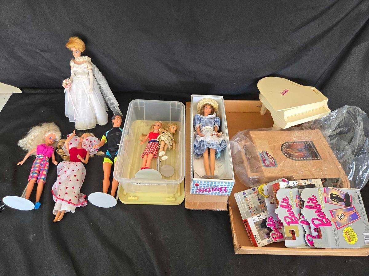 Vintage and Modern Barbie Dolls, Barbie Key Chains and Accessories