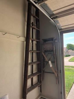 Pair of wood step ladders