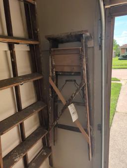 Pair of wood step ladders