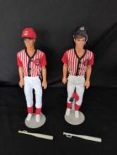 Mattel Barbie Ken Cleveland Indians dolls
