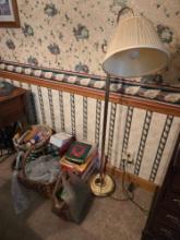 Floor Lamp, Gift Bags, Ceramic Tree & Bird Feeder