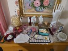 Jewelry Holders, Trays and Porcelain Shoes