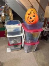 5 boxes of decor and material
