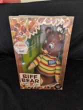 Vintage Biff Bear Talking lips Mattel toy in original box