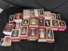 Group of Hallmark keepsake Barbie ornaments
