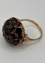 14k Gold & Ruby Cocktail Ring 5.3 DWT