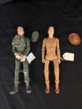 Louis Marx Sgt 1st Class and Johnny West action figures