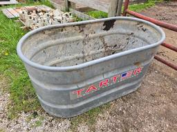 Tarter galvanized water trough