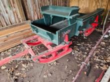2 horse bobsled with bench seats