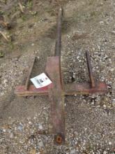 Bucket mount bale spear