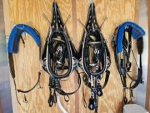 Set of show harness for draft horses