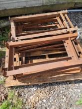 Steel leg supports