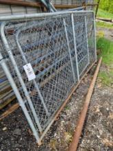 3 sections of chain link panels