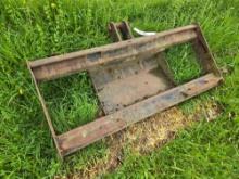 Quick attach plate for auger