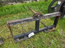 Quick attach bale forks/spear
