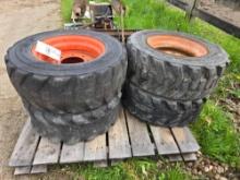 (4) Mounted bobcat tires 10-16.5