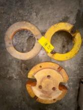 3 Round JD Tractor Weights