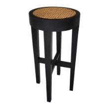 2-MILA ROUND RATTAN BAR STOOL