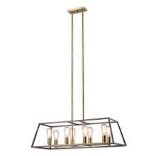 5-Austin Modern Glam 8-Light Linear Chandelier